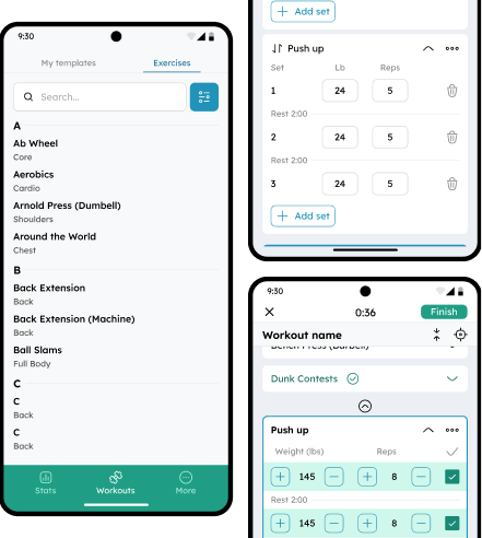 OPA Fit app — workout tracking on iPhone