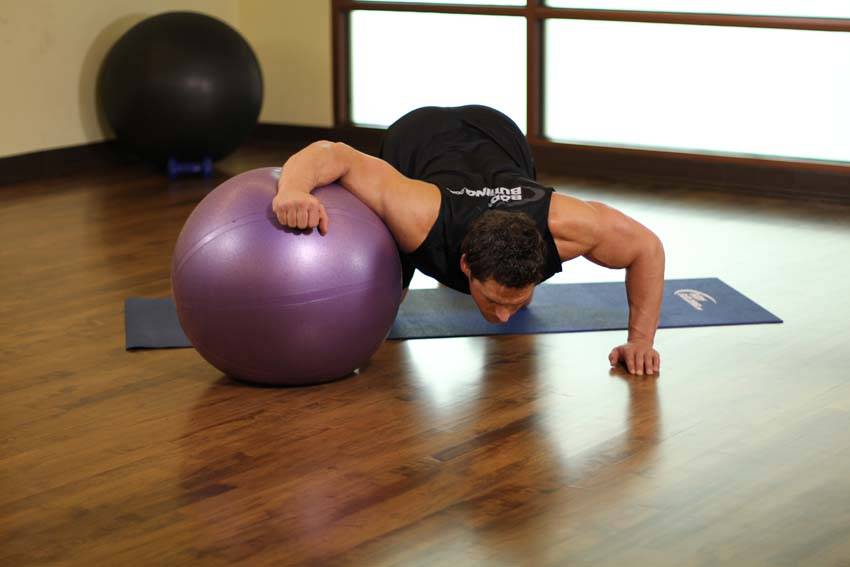 Chest Stretch on Stability Ball