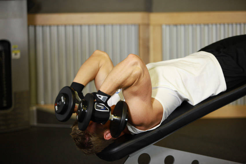 Decline Dumbbell Triceps Extension
