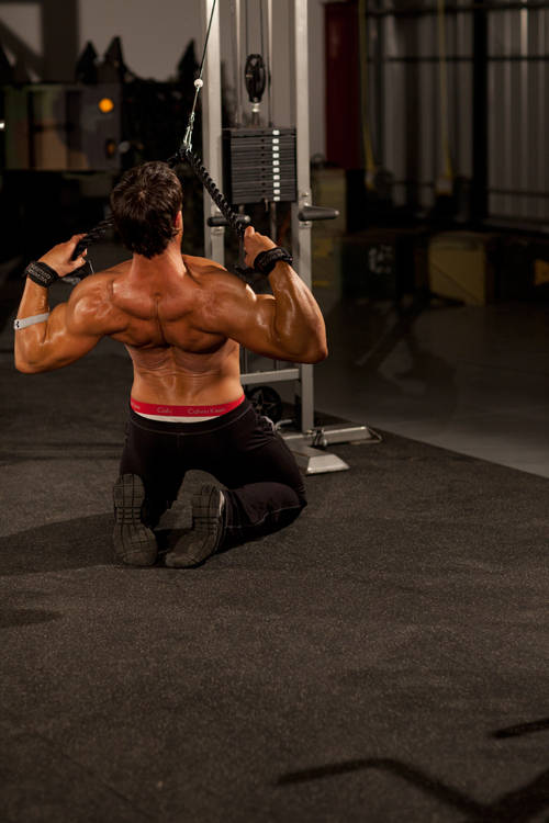 Kneeling High Pulley Row