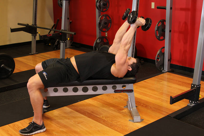 Lying Dumbbell Tricep Extension
