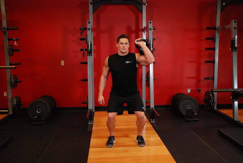 One-Arm Kettlebell Push Press