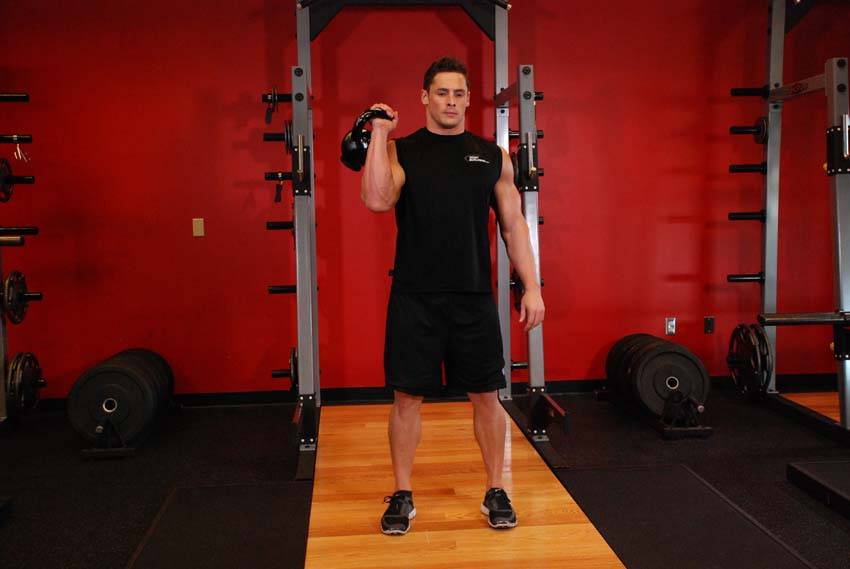 One-Arm Kettlebell Split Jerk