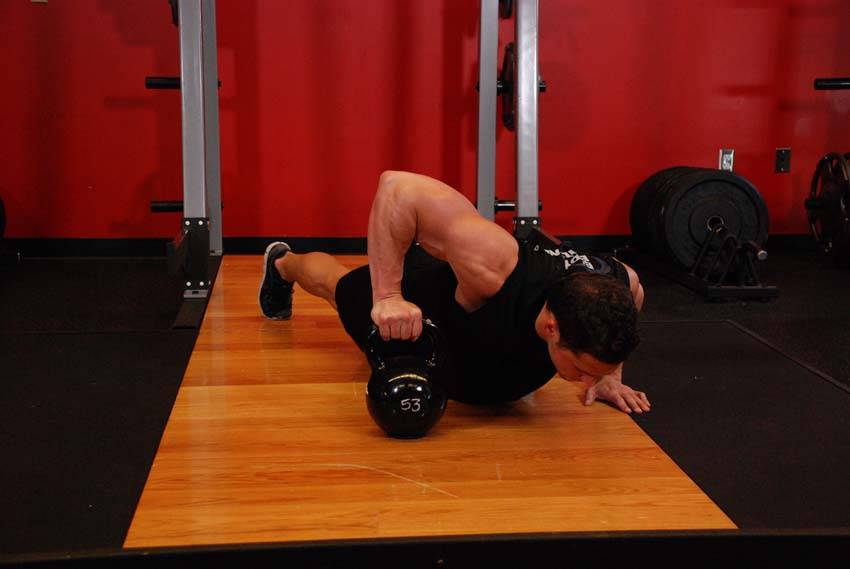 Plyo Kettlebell Pushups
