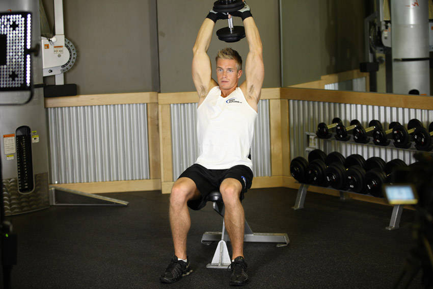 Seated Triceps Press