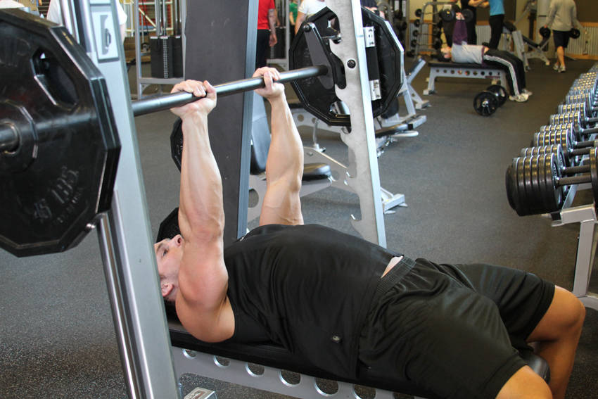 Smith Machine Close-Grip Bench Press