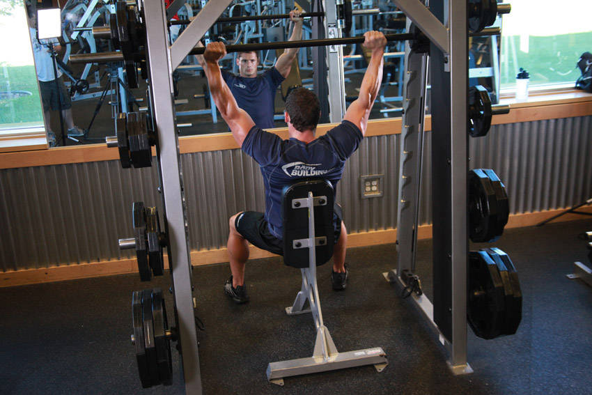 Smith Machine Overhead Shoulder Press