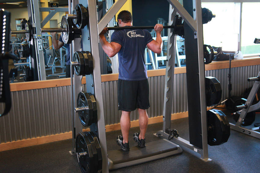 Smith Machine Reverse Calf Raises