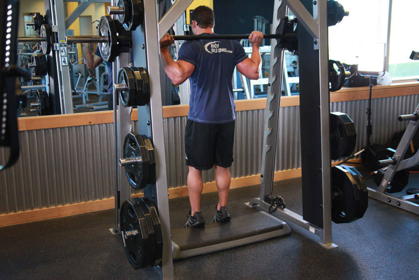 Smith Machine Reverse Calf Raises