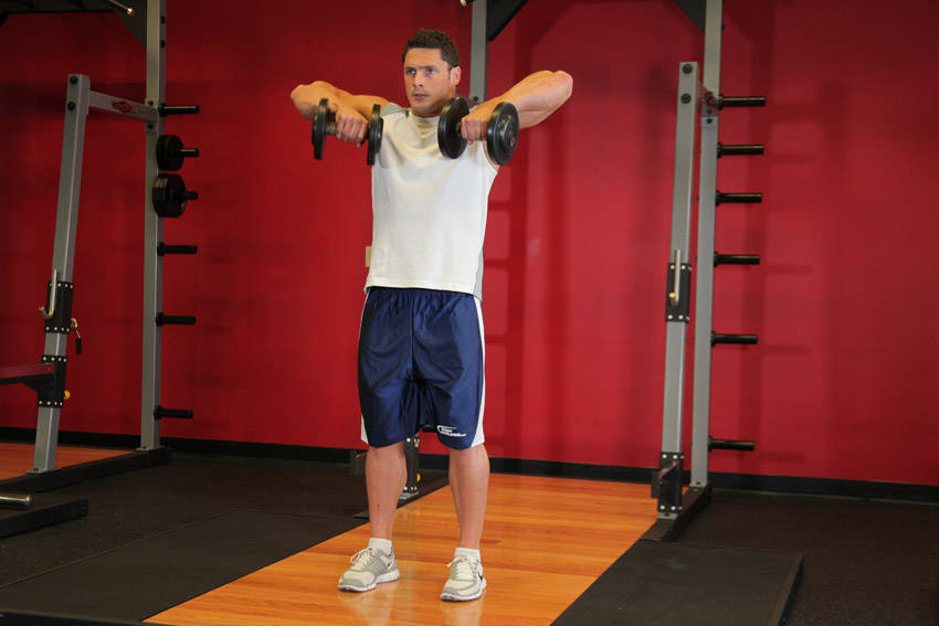 Standing Dumbbell Upright Row