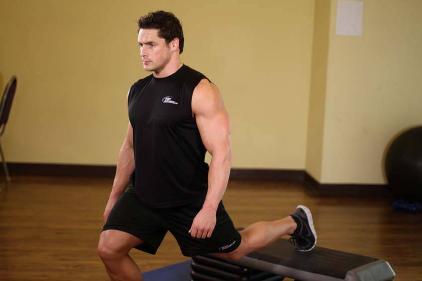 Standing Elevated Quad Stretch